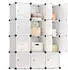 Songmics Modulares Regalsystem 12 Würfel mit Türen, Kunststoff, weiß (LPC342W01)