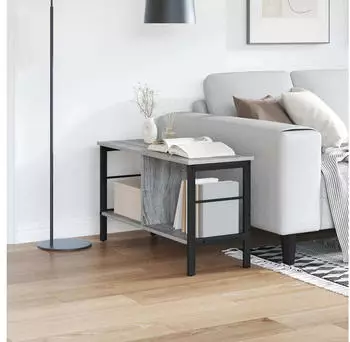 vidaXL B&uuml;cherregal Grau Sonoma 82x32x47cm Holzwerkstoff (884003)