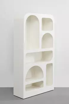 KARE Paco Regal 7 F&auml;cher Wei&szlig; Matt 95x180x32cm (87740)