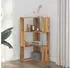 vidaXL Eck-Bücherregal 3 Böden Artisan-Eiche Holzwerkstoff 50x50x102cm (852599)