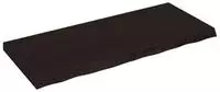 vidaXL Wandregal Dunkelbraun 120x50x(2-6)cm Massivholz Eiche Behandelt