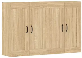 vidaXL Wandschr&auml;nke 2er-Set Sonoma-Eiche Holzwerkstoff (3197987)