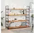 vidaXL Schweberegale 3er-Set 140x40x4cm Massivholz Akazie ölbehandelt (3279649)