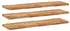 vidaXL Schweberegale 3er-Set 140x40x4cm Massivholz Akazie ölbehandelt (3279649)