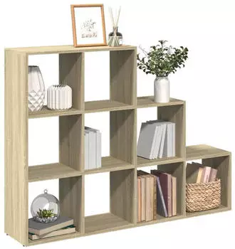 vidaXL Raumteiler Regal 4 B&ouml;den Sonoma-Eiche 137,5x29x103,5cm (857978)