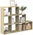 vidaXL Raumteiler Regal 4 Böden Sonoma-Eiche 137,5x29x103,5cm (857978)