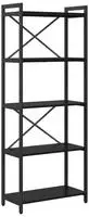 vidaXL B&uuml;cherregal Schwarz Eichen-Optik 60 x 30 x 155 cm Holzwerkstoff