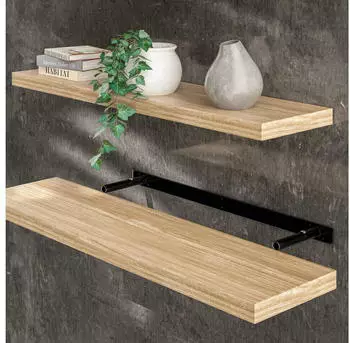Casaria Schwebendes Wandregal MDF Eiche 90cm (107756)