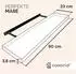 Casaria Schwebendes Wandregal MDF Eiche 90cm (107756)