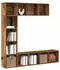 vidaXL Bücherregal 3-tlg. Altholz-Optik Holzwerkstoffe (3328549)