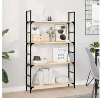 vidaXL Schweberegale 4 Stk. 100x20x2 cm Massivholz Akazie Unbehandelt