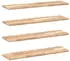 vidaXL Schweberegale 4 Stk. 100x20x2cm Massivholz Akazie unbehandelt (3279350)