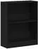 vidaXL Bücherregal Schwarz Eichen-Optik 60x24x76cm Holzwerkstoff (862001)