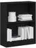vidaXL Bücherregal Schwarz Eichen-Optik 60x24x76cm Holzwerkstoff (862001)
