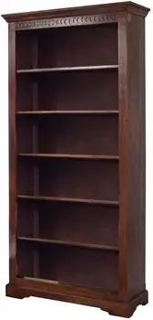 Massivmoebel24 Oxford Regal Akazienholz 97x35x200cm Nougat Lackiert (09-350-620-4521)