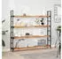 vidaXL Schweberegale 3er-Set 120x20x4cm Akazien-Massivholz Ölbehandelt (3279593)
