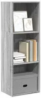 vidaXL B&uuml;cherregal Grau Sonoma 40x30x114 cm Holzwerkstoff