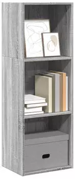 vidaXL B&uuml;cherregal 40x30x114cm Grau Sonoma Holzwerkstoff (857872)