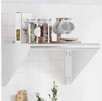 vidaXL Wandregal 50x45x31 cm Silbern Edelstahl