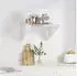 vidaXL Wandregal 50x45x31cm Silber Edelstahl