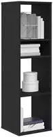 vidaXL B&uuml;cherregal Schwarz 34x31x112 cm Holzwerkstoff