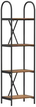 vidaXL B&uuml;cherregal Altholz-Optik 40x30x146cm (Holzwerkstoff)
