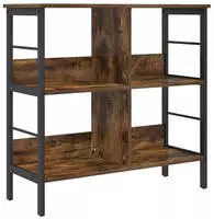 vidaXL B&uuml;cherregal Ger&auml;ucherte Eiche 82 x 32 x 79 cm Holzwerkstoff