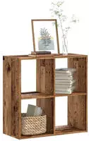 vidaXL B&uuml;cherregal Altholz-Optik 68,5x32x68,5 cm Holzwerkstoff