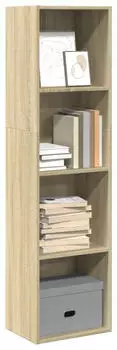vidaXL B&uuml;cherregal Sonoma-Eiche 40x30x152cm Holzwerkstoff (857878)