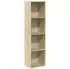 vidaXL Bücherregal Sonoma-Eiche 40x30x152cm Holzwerkstoff (857878)