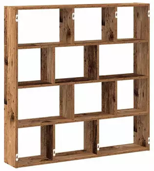 vidaXL W&uuml;rfelregal 12 F&auml;cher Altholz-Optik Holzwerkstoff (860011)