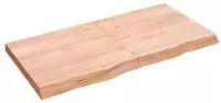 vidaXL Wandregal Hellbraun 120x60x(2-6) cm Massivholz Eiche Behandelt