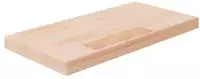 vidaXL Regalboden 40x20x2,5 cm Unbehandeltes Massivholz Eiche