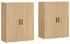 vidaXL Wandschränke 2 Stk. Sonoma-Eiche 69,5x34x90cm (3195630)