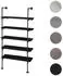 MCW Standregal MCW-C45 Industriedesign 5 Ablagefächer 165x80x28cm dunkelgrau (MCW-C45)