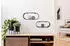 Mirrors and More Joyce Wandregal 2er-Set, Metall, Schwarz, 38x18x10cm (82370102)