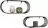 Mirrors and More Joyce Wandregal 2er-Set, Metall, Schwarz, 38x18x10cm (82370102)
