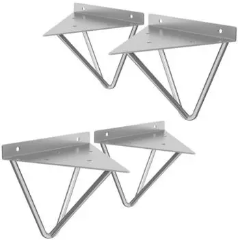 ML-Design Regalhalter Dreieckig 160mm Metall Grau (ML-1009)