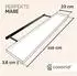 Casaria Wandregal Schwebend MDF Eiche 110cm (107764)