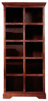Massivmoebel24 Oxford #435 Standregal Akazie massiv nougat lackiert 90x43x195cm (09-350-620-7004)
