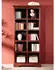 Massivmoebel24 Oxford #435 Standregal Akazie massiv nougat lackiert 90x43x195cm (09-350-620-7004)