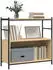 vidaXL Bücherregal Sonoma-Eiche 80x30x78,5cm Holzwerkstoff & Eisen (832794)