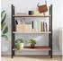 vidaXL Wandregal Baumkante 80x60x2cm unbehandelt Massivholz Eiche (363551)