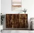 vidaXL Wandschränke 2 Stk. Räuchereiche 69,5x34x90cm (3195608)