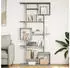 vidaXL Bücherregal Holzwerkstoff Sonoma Grau 92x29x188cm (3310321)