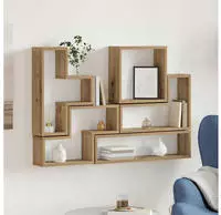 vidaXL Wandregal Wandmontiert Artisan-Eiche 96 x 12 x 64 cm