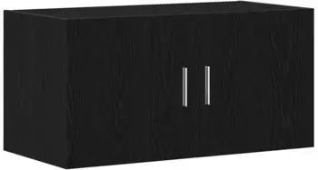 vidaXL Wandschrank Schwarz Eichen-Optik 80x39x40cm Holzwerkstoff (862012)