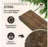 Casaria Schweberegal Massivholz Dunkle Eiche 70cm, 15kg Tragkraft (107749)