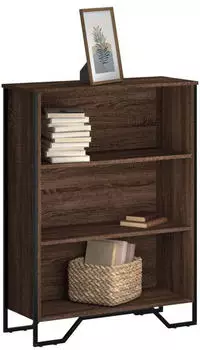 vidaXL B&uuml;cherregal Holzwerkstoff Eichen-Optik Braun 80x31x106cm (848628)