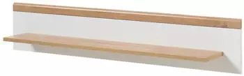 Furn.Design Helge Wandboard Weiß / Eiche Riviera, 107x20cm (Helge)